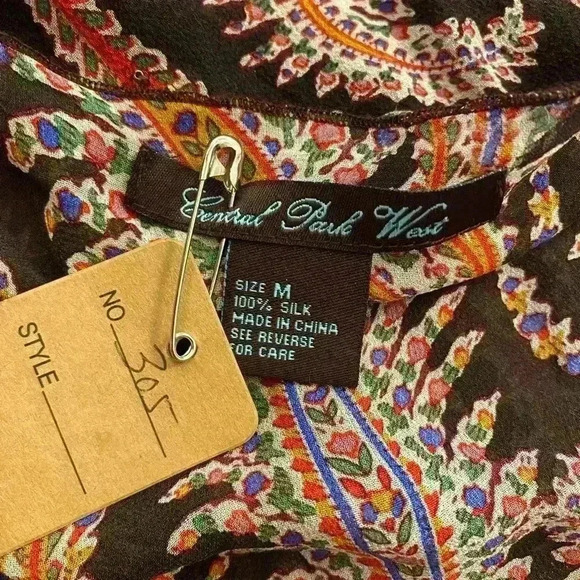 Central Park West Womens Silk Mini Drop Waist Deep V Neck Dress Nordstrom medium - Picture 2 of 12